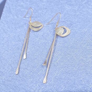 Sterling Silver Soma Drop Earrings, 2 of 3