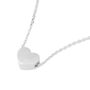 Small Heart Necklace In Matt Gold/Silver, thumbnail 5 of 7