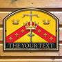Three Crowns Personalised Home Pub Sign Man Cave Sign, thumbnail 7 of 10