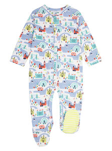 Little London Baby Sleepsuit By Piccalilly