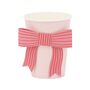 Valentines Pink Bow Party Cups X Eight, thumbnail 1 of 4