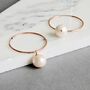 Large Pearl Hoops, thumbnail 2 of 3