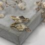 Sterling Silver Gold Plated Feather Wrap Ring, thumbnail 5 of 10