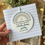 1st Holy Communion Blue Rainbow Keepsake Card, thumbnail 1 of 4