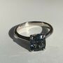 Cushion Cut Spinel And White Gold Ring, thumbnail 2 of 5