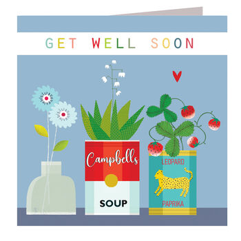 Get Well Soon Flowers Card, 2 of 4