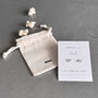 Friendship Knot Heart Earrings In Sterling Silver, thumbnail 4 of 10