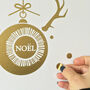 Christmas Stag Bauble Decal Sticker, thumbnail 2 of 3
