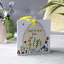 First Easter Floral Hanging Decoration And Card, thumbnail 3 of 6