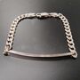 Child's Sterling Silver Chain And Link Bracelet, thumbnail 1 of 3