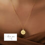 Personalised Handwriting Disc Necklace, thumbnail 1 of 7