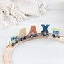 Engraved New Baby Polar Wooden Name Train, thumbnail 10 of 12