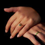 Pop Of Colour Green Enamel Ring, thumbnail 5 of 6