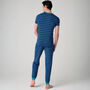 Men's 'Ultramarine' Bamboo Pyjama Set, thumbnail 3 of 7