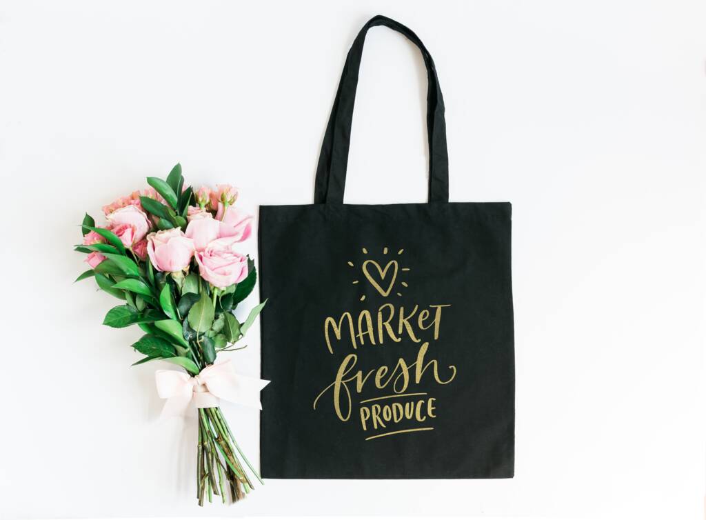 the fresh market reusable shopping bags