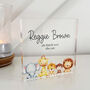 Personalised Safari Animal Acrylic Keepsake Block New Baby, thumbnail 1 of 6