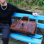 Personalised Buffalo Leather Weekender Bag, thumbnail 4 of 12