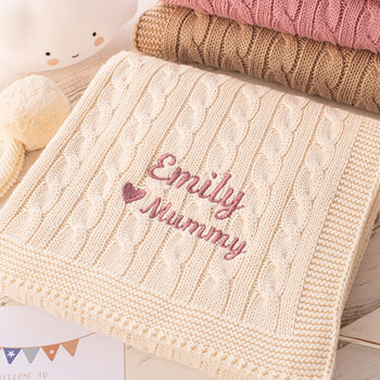 Personalised First Fathers Day Baby Blanket, 5 of 9