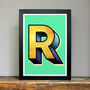 A To Z Single Letter Initial Print, thumbnail 2 of 6