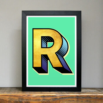 A To Z Single Letter Initial Print, 2 of 6