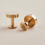 Personalised Solid Brass Cufflinks, thumbnail 2 of 7