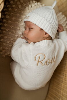 Personalised Knitted Cardigan 100% Cotton, 6 of 7