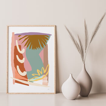 Tropical Leaf Abstract Tropicus Art Print, 2 of 7