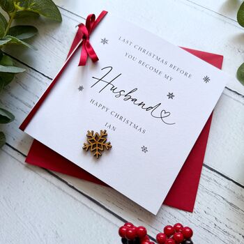 Fiancé Christmas Card, Husband To Be, 4 of 4