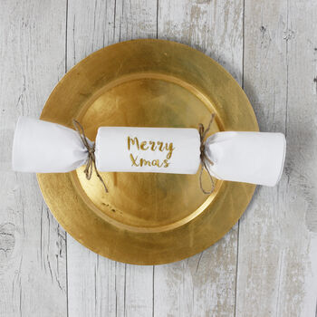Reusable Personalised Cracker Napkins Traditional Set, 5 of 6