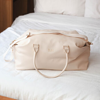 Personalised Holdall Bag With Initials Weekender Bag, 2 of 9