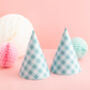 Pastel Gingham Party Hats, thumbnail 5 of 5