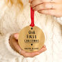 Personalised 'Our First Christmas' Christmas Decoration, thumbnail 2 of 5