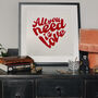 'All You Need Is Love' Art Print, thumbnail 1 of 3