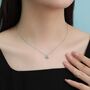 Sterling Silver Tiny Planet Pendant Necklace With Opal Or Moonstone, thumbnail 3 of 12