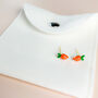 Sterling Silver Orange Carrot Stud Earrings, thumbnail 3 of 6