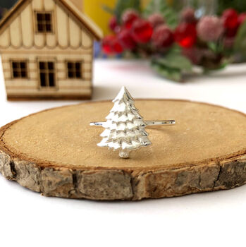 Sterling Silver Christmas Tree Ring, 8 of 8