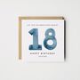 Personalised 40th Birthday Card *Age/Colour Options, thumbnail 3 of 4
