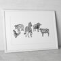 Farm Animals Prints, thumbnail 2 of 3