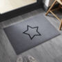 Scandi Star Doormat | Grey, thumbnail 1 of 2