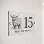 Highland Cow Custom House Sign, thumbnail 3 of 3