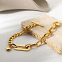 Gold Heart Chain Bracelet In A Personalised Gift Box, thumbnail 1 of 4