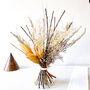 Dried Oat And Ruscus Bouquet With Proteas, thumbnail 1 of 5