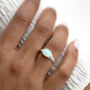 Sterling Silver Opal Ring, thumbnail 3 of 9