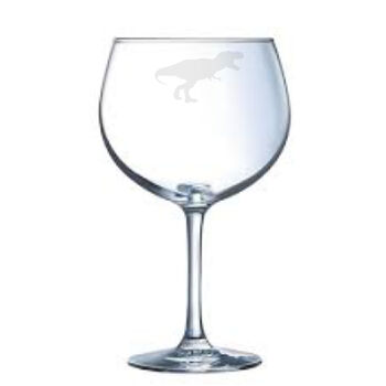 Personalised Tyrannosaurus Rex Trex Engraved Glass, 2 of 6