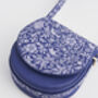 Blue Agnes Floral Saddle Bag, thumbnail 7 of 8