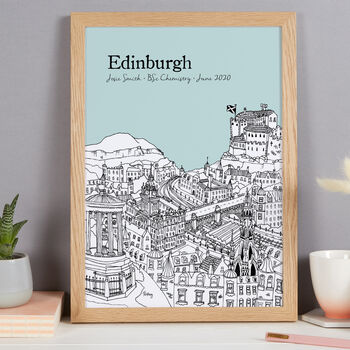 Personalised Edinburgh Graduation Gift Print, 8 of 9
