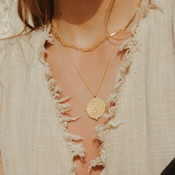 Spirit Of Water Necklace Gold, 3 of 10