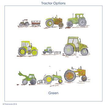 Personalised Tractor Children's Print, 3 of 4