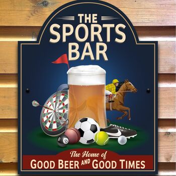 Sports Bar Man Cave Pub Sign, 8 of 12
