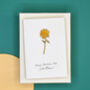 Miniature Engraved Flower Teacher Thank You Card, thumbnail 6 of 12